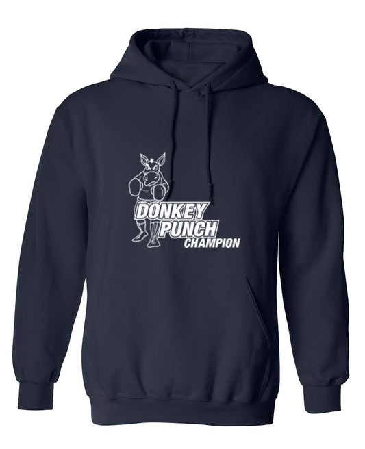 Funny T-Shirts design "Donkey Punch Champion - Hoodie"