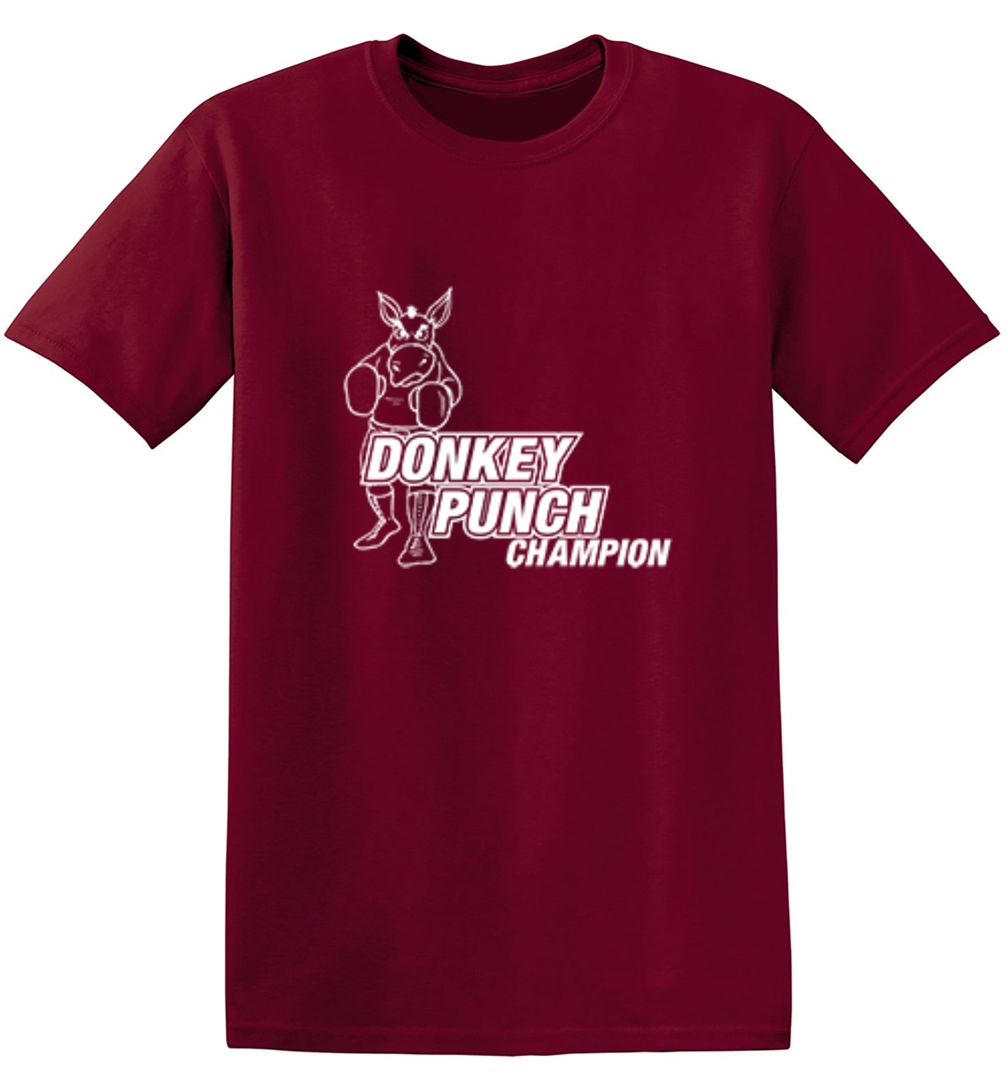 Funny T-Shirts design "Donkey Punch Champion"