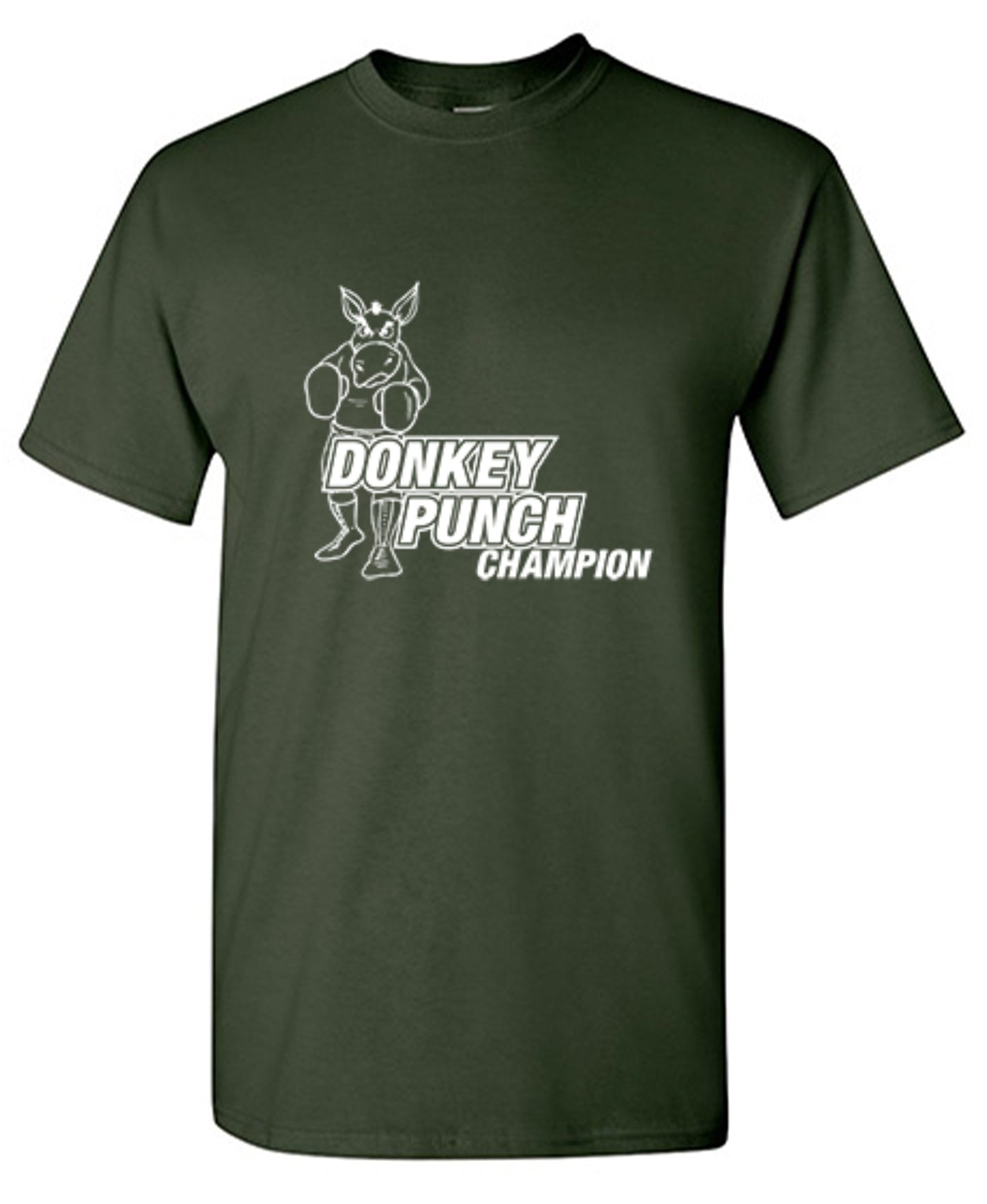 Funny T-Shirts design "Donkey Punch Champion"