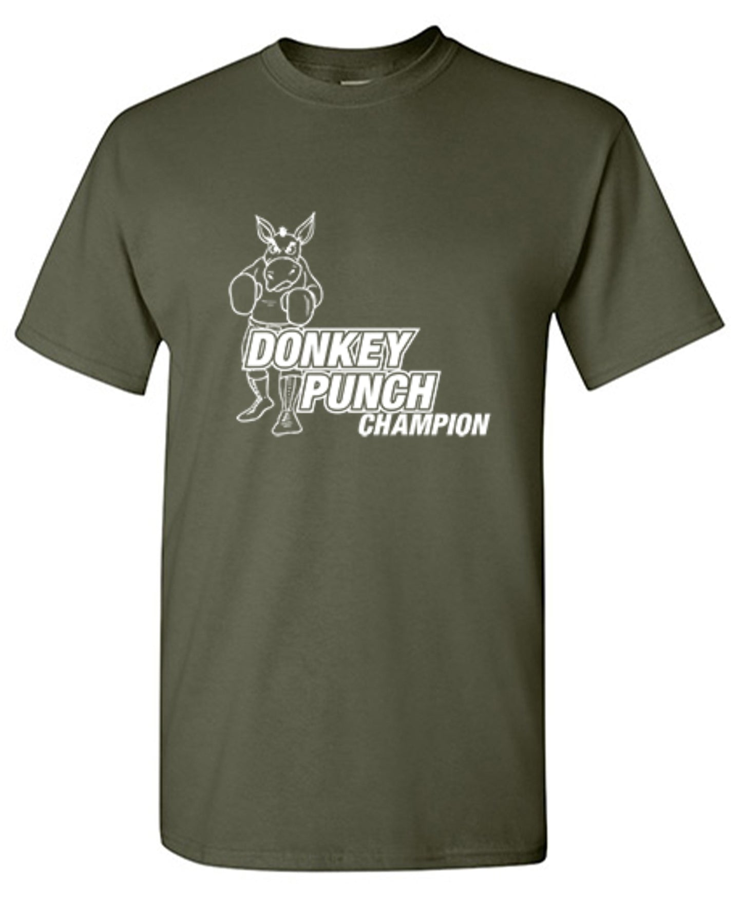 Funny T-Shirts design "Donkey Punch Champion"