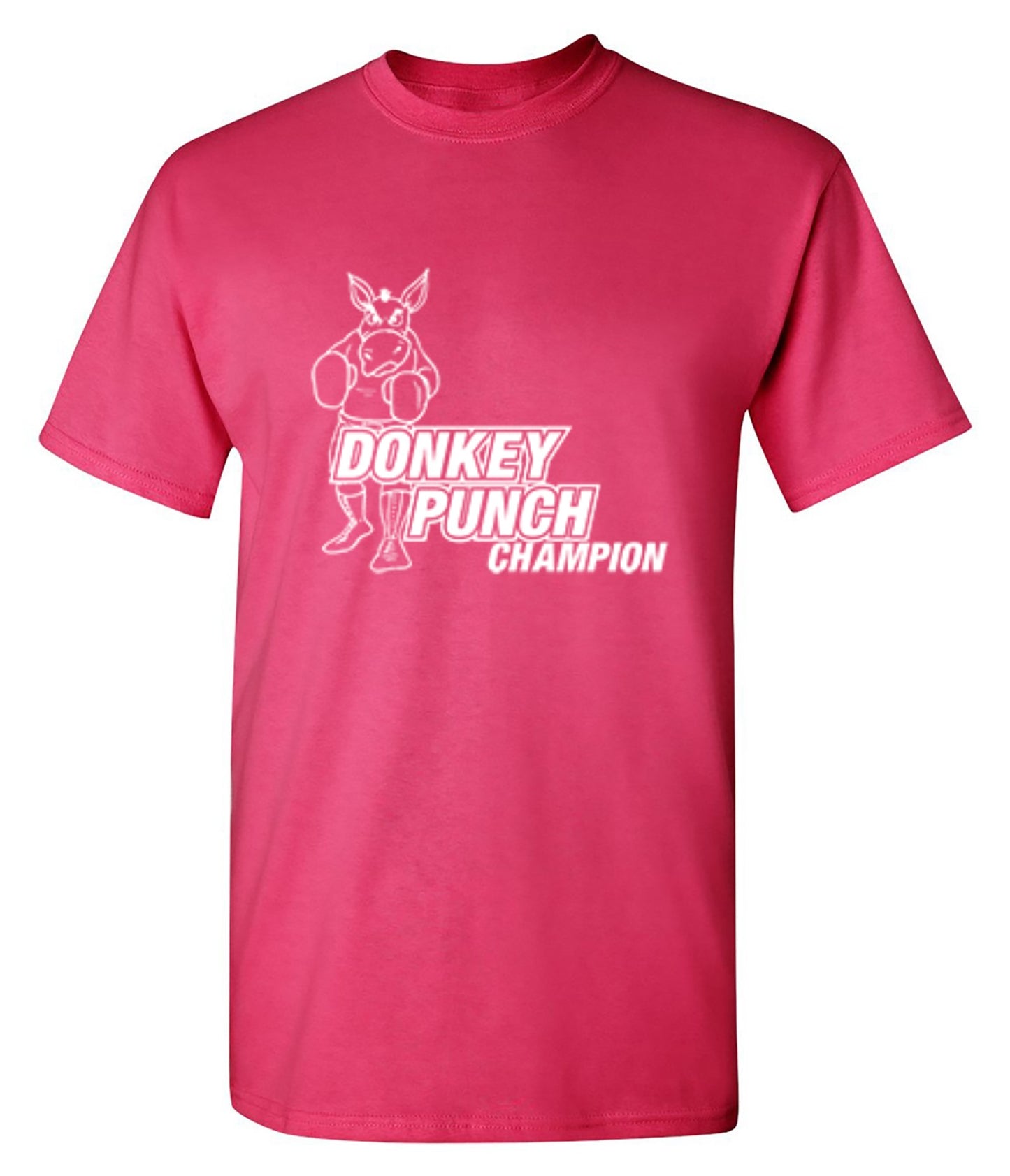 Funny T-Shirts design "Donkey Punch Champion"