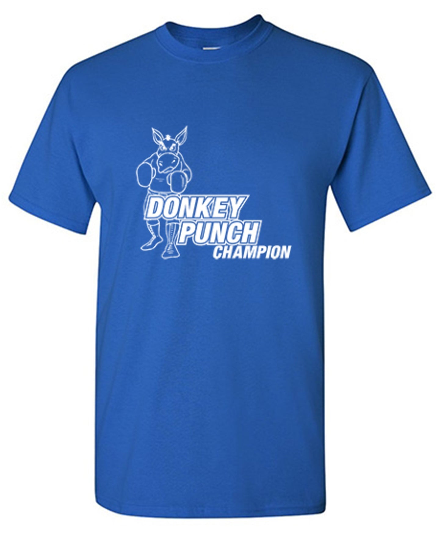 Funny T-Shirts design "Donkey Punch Champion"