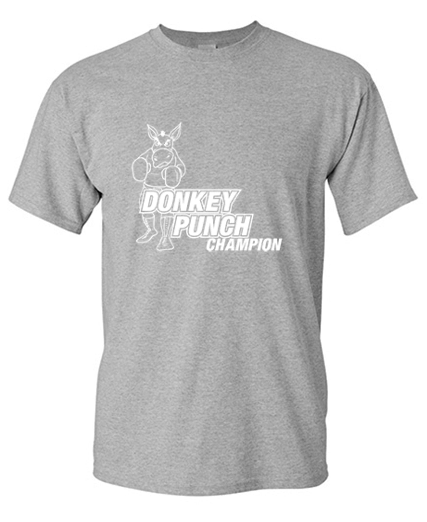 Funny T-Shirts design "Donkey Punch Champion"