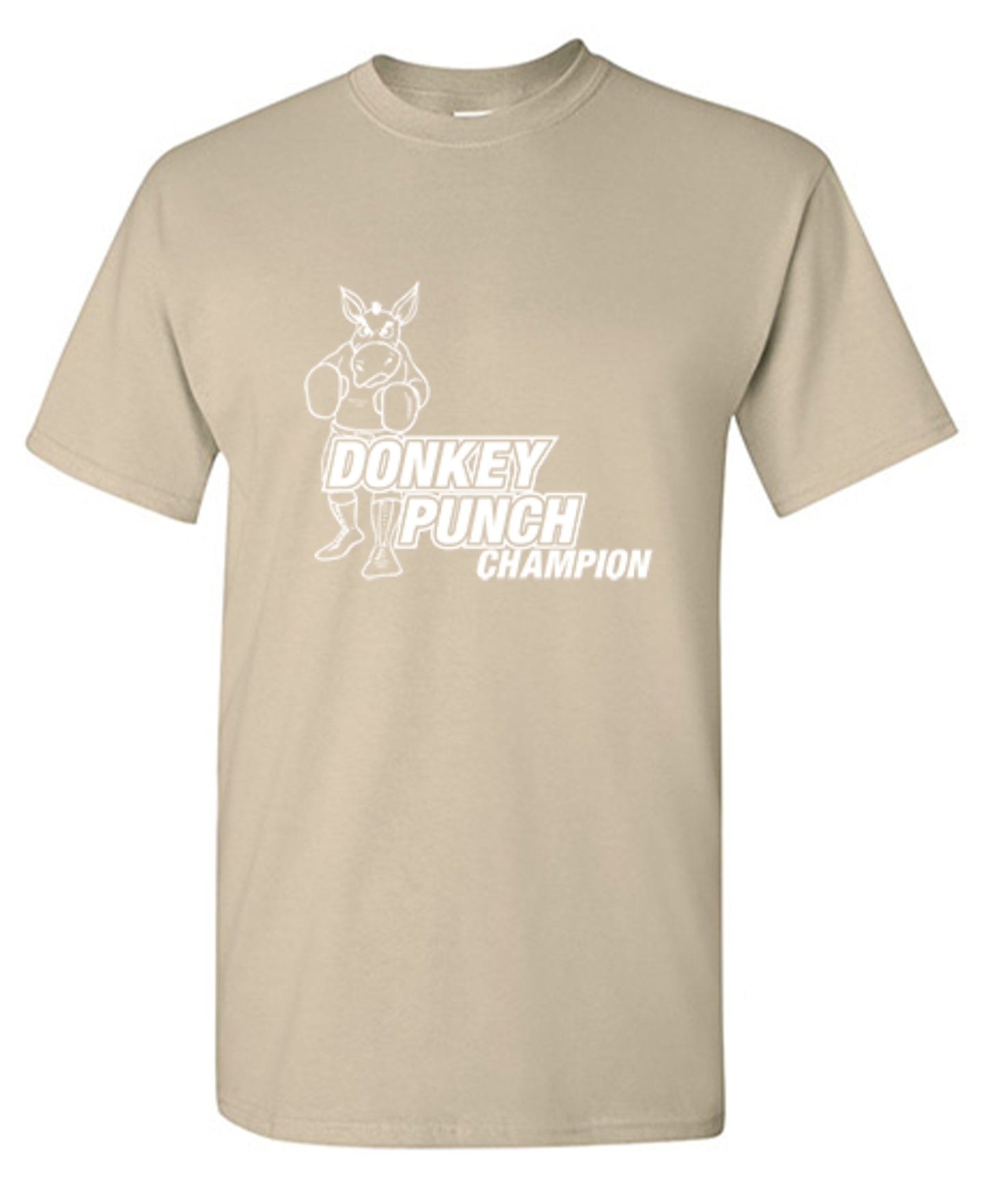 Funny T-Shirts design "Donkey Punch Champion"