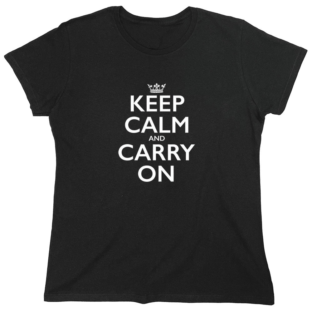 Funny T-Shirts design "Keep Calm And Carry T-Shirt - Womens"