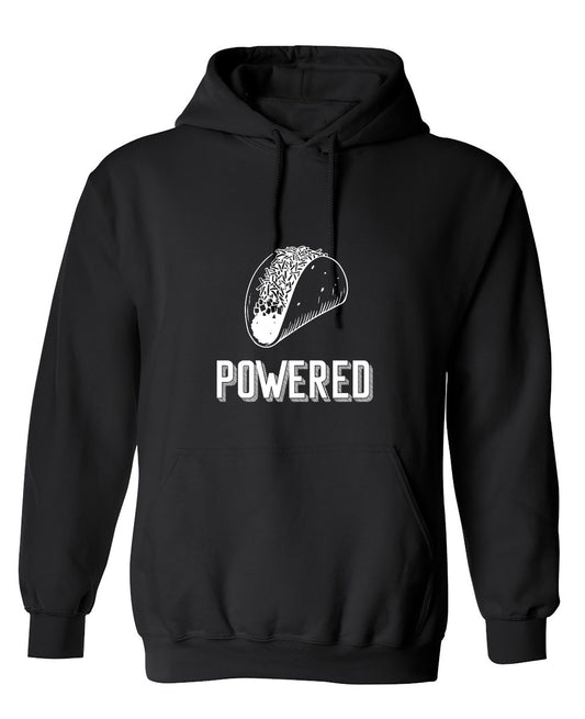 Funny T-Shirts design "Taco Powered - Hoodie"