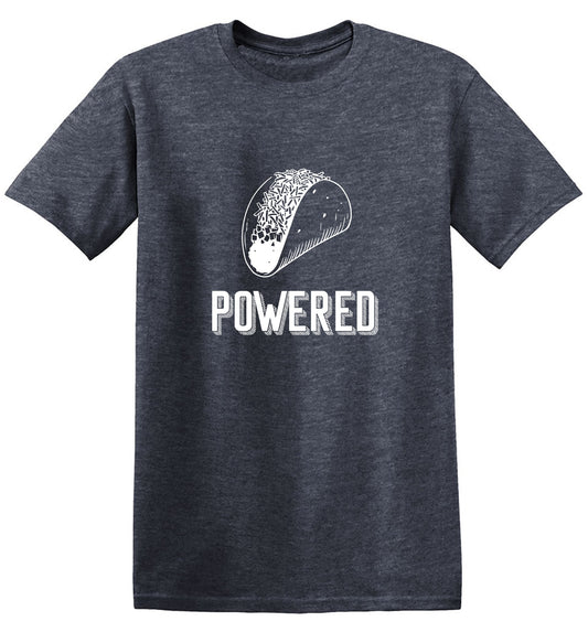 Funny T-Shirts design "Taco Powered"