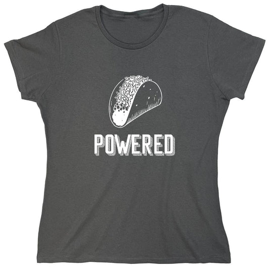 Funny T-Shirts design "Taco Powered - Womens"
