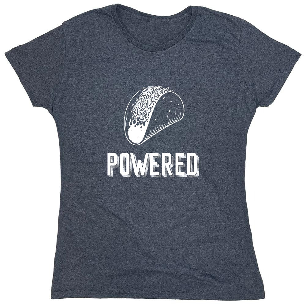 Funny T-Shirts design "Taco Powered - Womens"