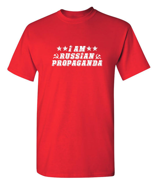 Funny T-Shirts design "I Am Russian Propaganda"