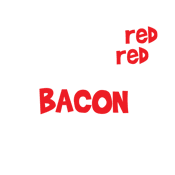 Funny T-Shirts design "Roses Are Red. Bacon Is Red. Poems Are Hard. BACON"