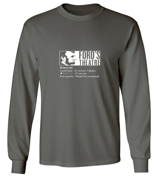 Funny T-Shirts design "Ford's Theatre - Long Sleeve"