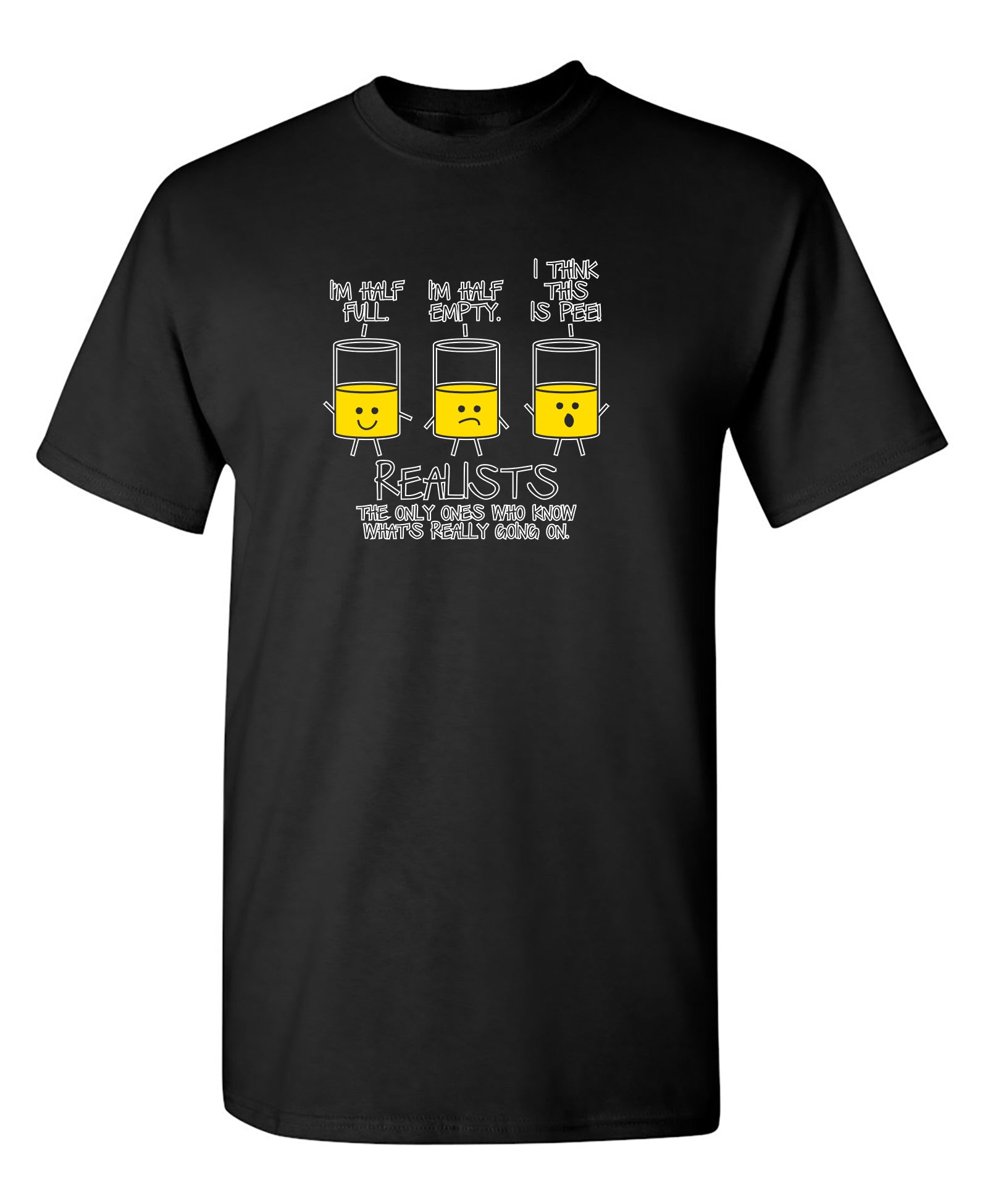 Funny T-Shirts design "Realists The Only Ones Who Knows What Is Going On"