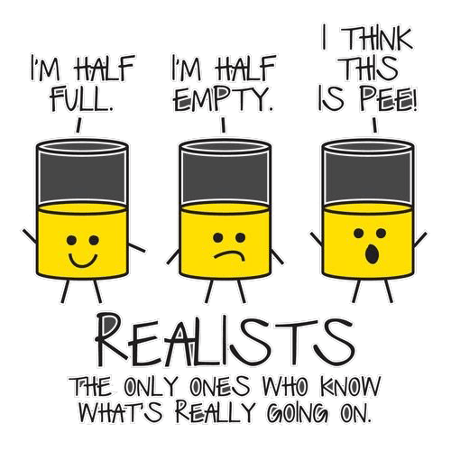 Funny T-Shirts design "Realists The Only Ones Who Knows What Is Going On"