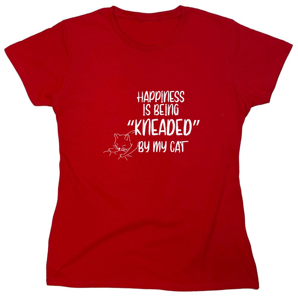 Funny T-Shirts design "KNEADED_CAT - Womens"