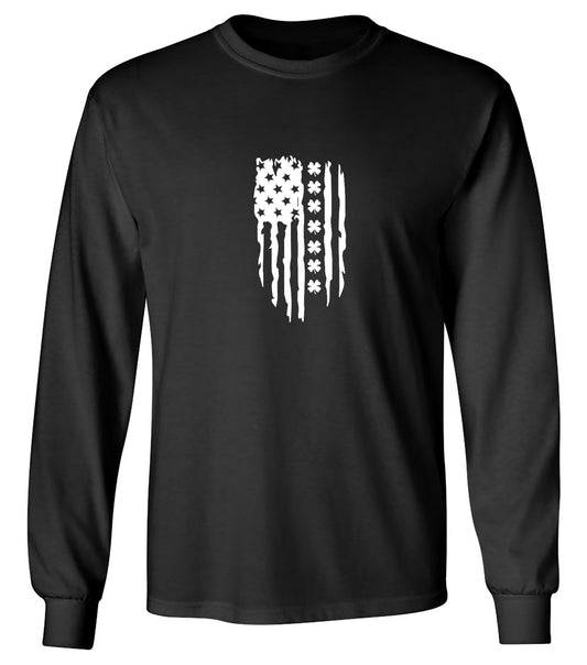 Funny T-Shirts design "FLAG IRISH - Long Sleeve"