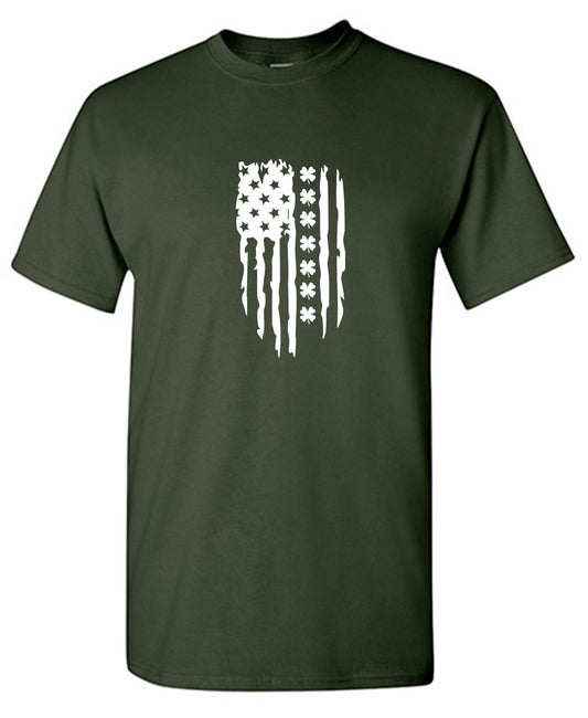 Funny T-Shirts design "FLAG IRISH"