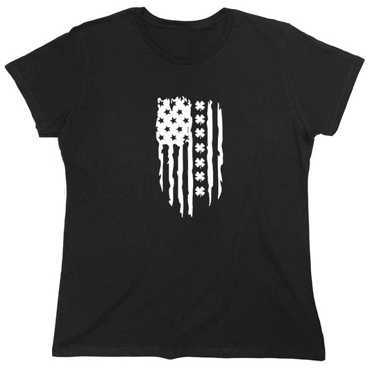 Funny T-Shirts design "FLAG IRISH - Womens"
