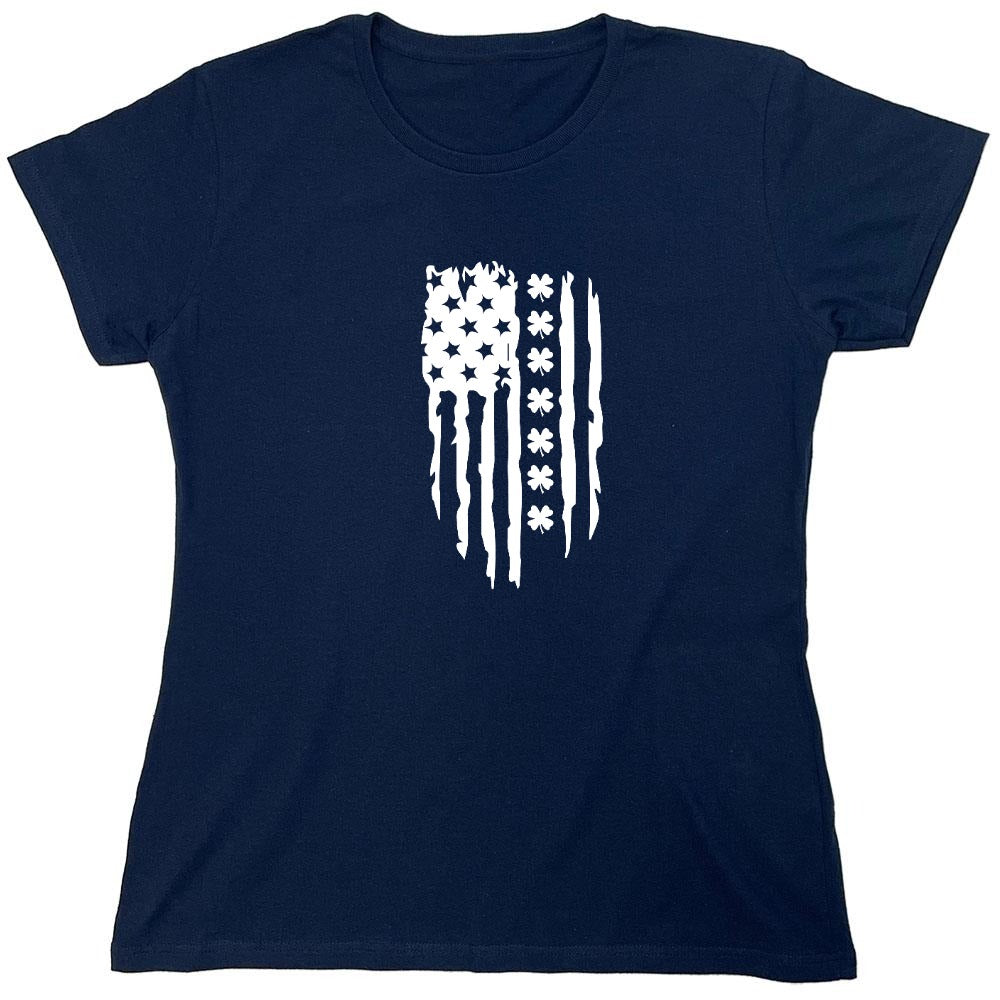 Funny T-Shirts design "FLAG IRISH - Womens"