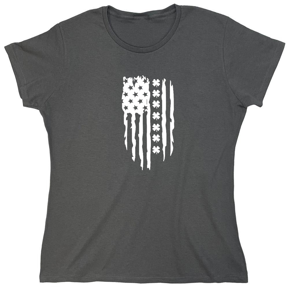 Funny T-Shirts design "FLAG IRISH - Womens"