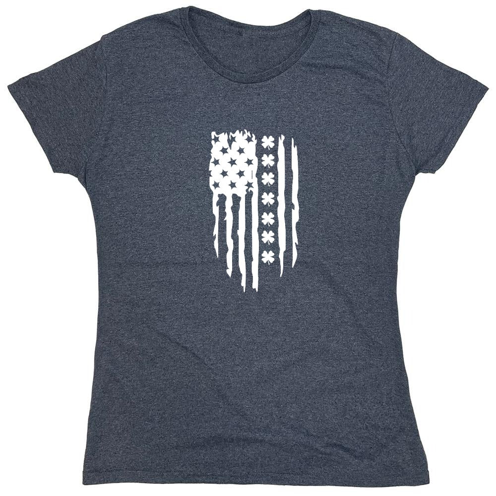 Funny T-Shirts design "FLAG IRISH - Womens"