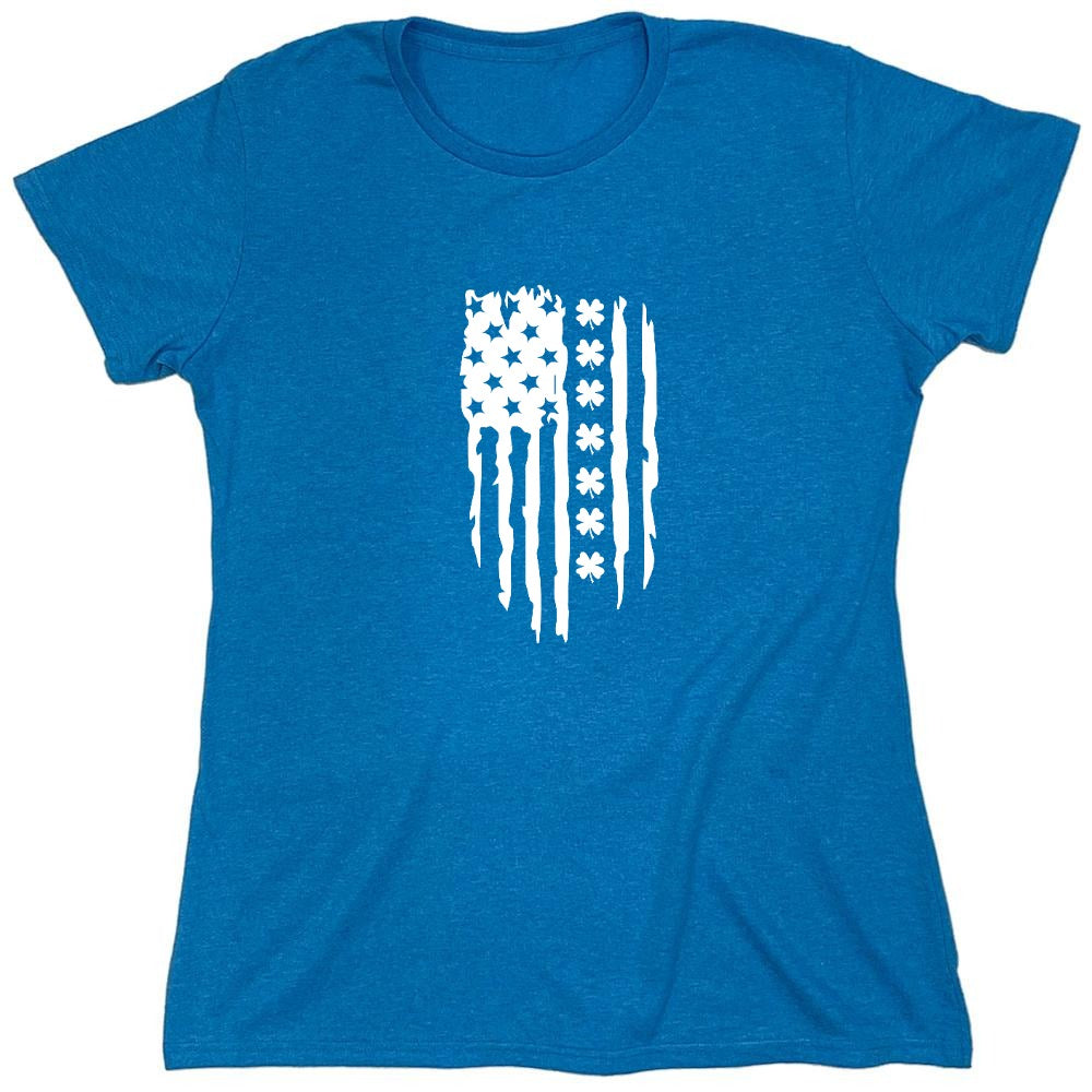 Funny T-Shirts design "FLAG IRISH - Womens"