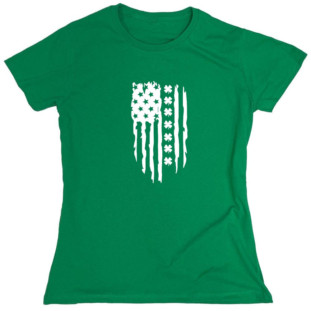 Funny T-Shirts design "FLAG IRISH - Womens"
