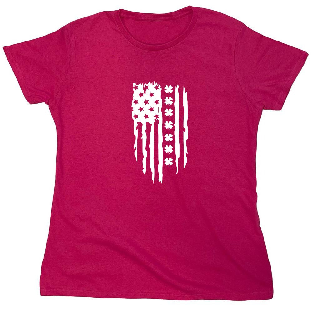 Funny T-Shirts design "FLAG IRISH - Womens"