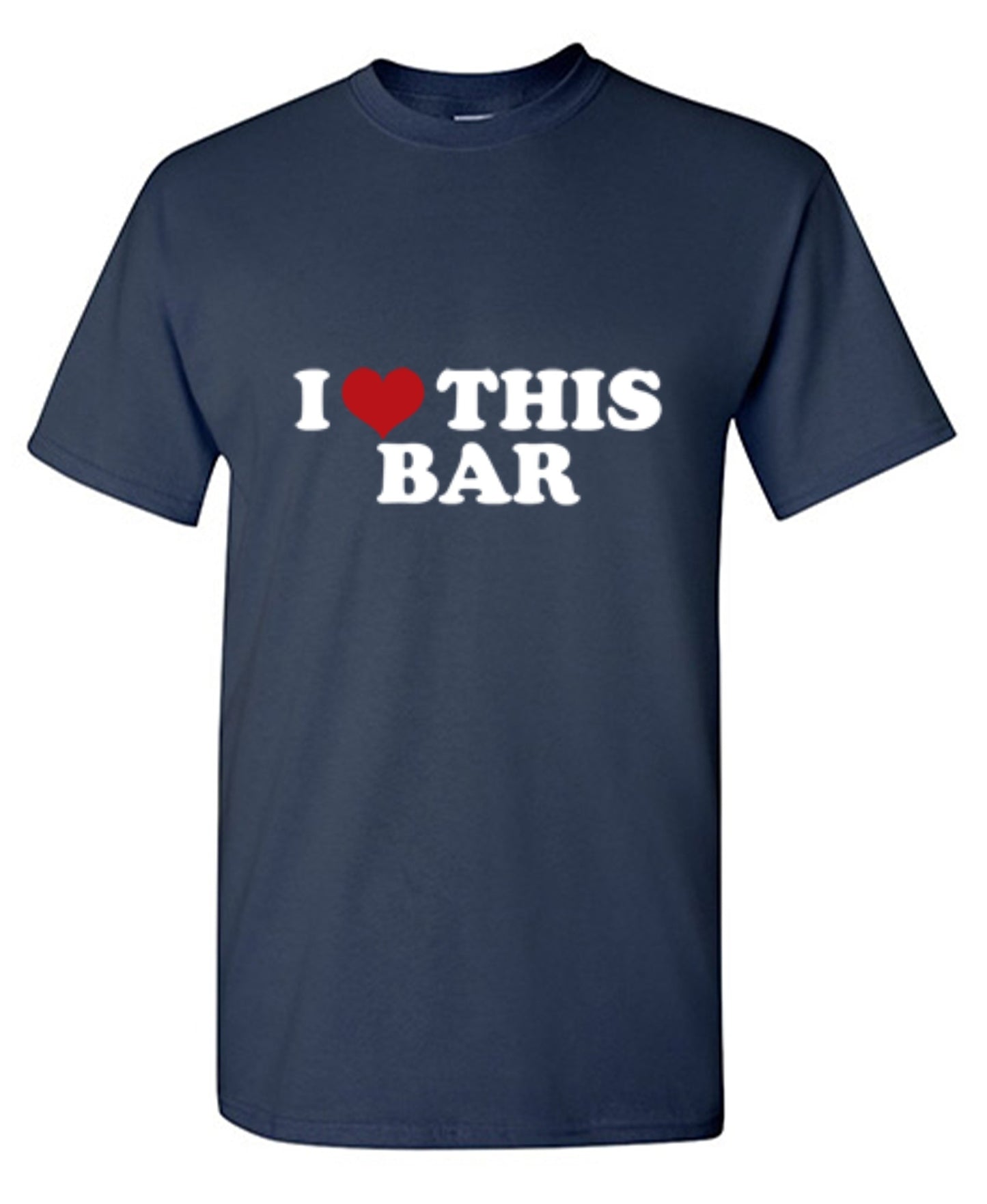 Funny T-Shirts design "I Love This Bar"