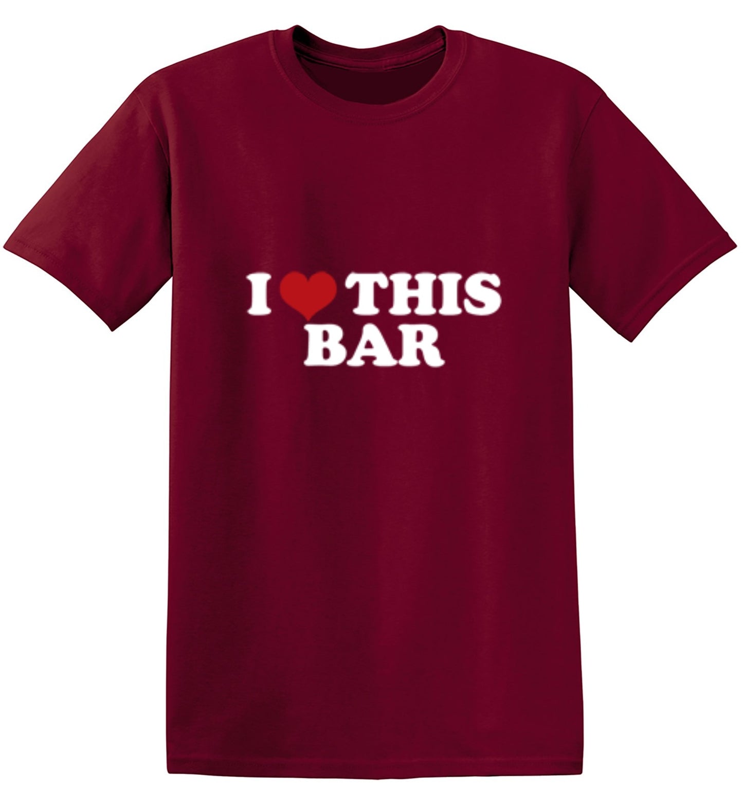 Funny T-Shirts design "I Love This Bar"