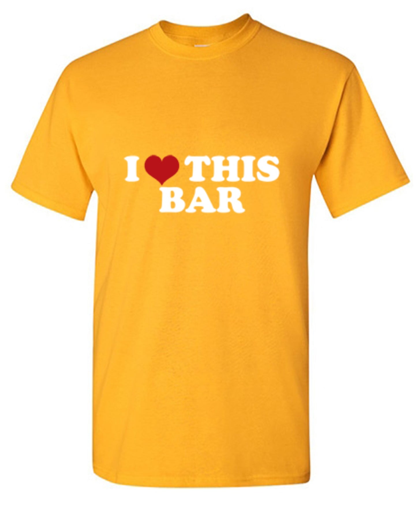 Funny T-Shirts design "I Love This Bar"