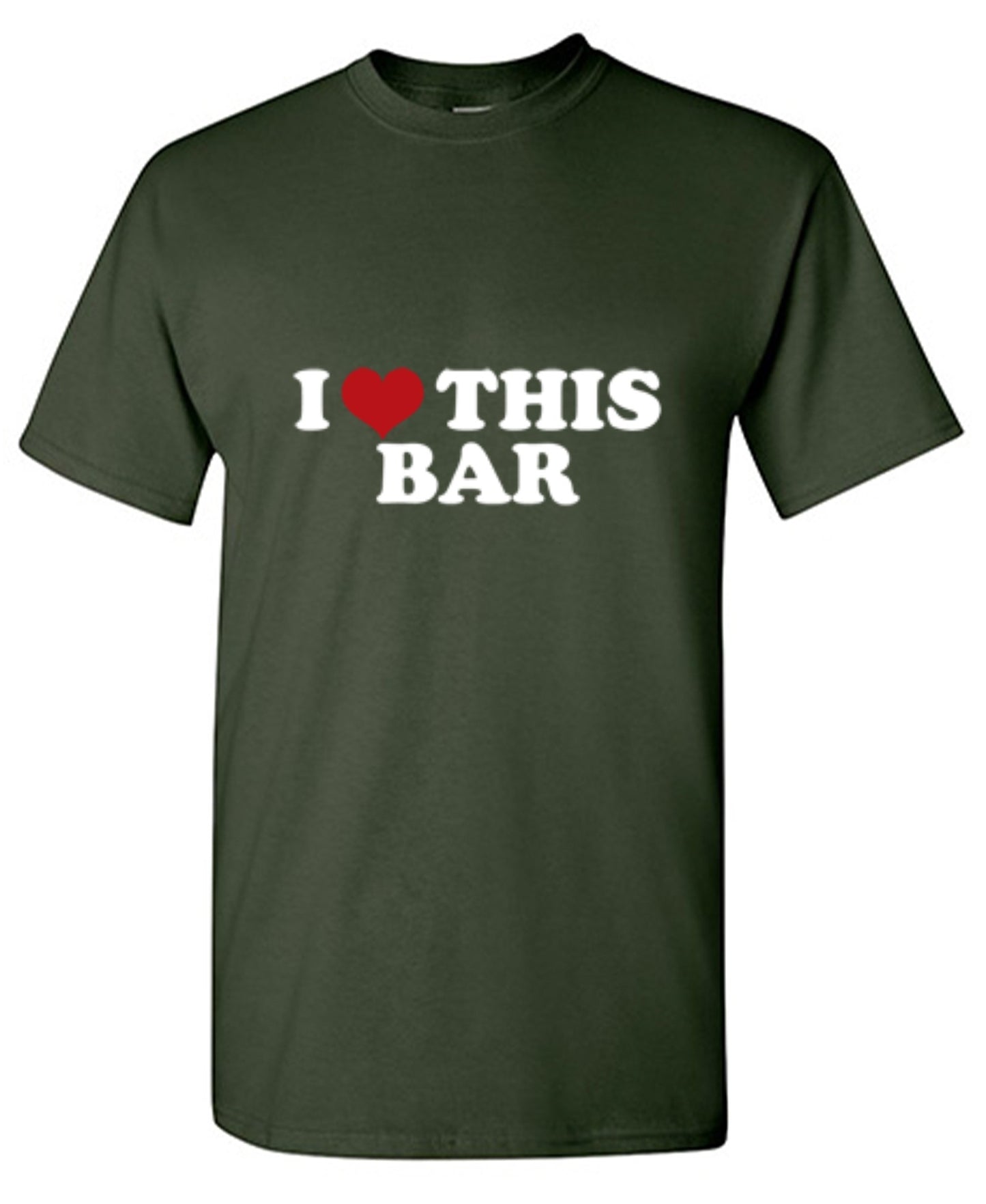 Funny T-Shirts design "I Love This Bar"