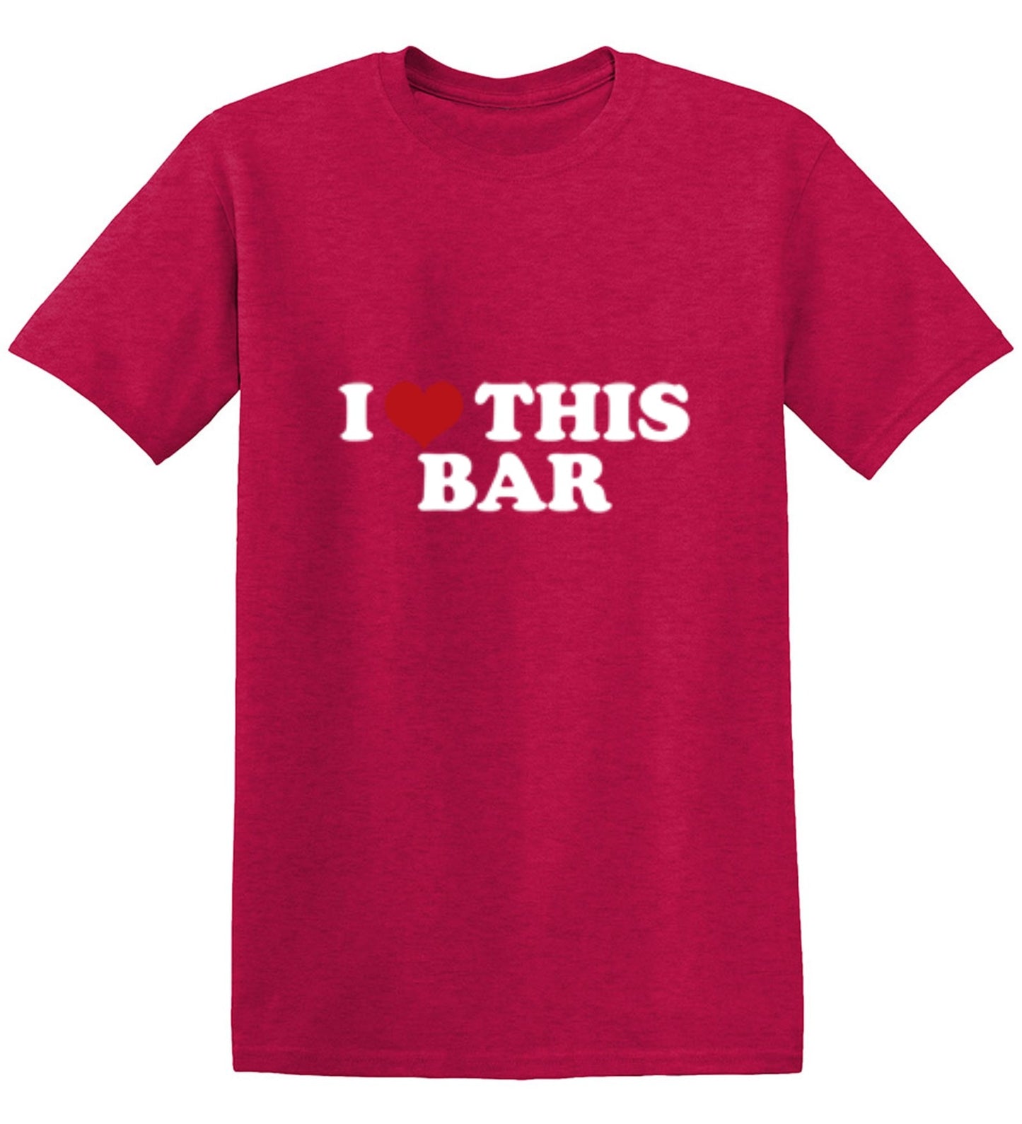 Funny T-Shirts design "I Love This Bar"