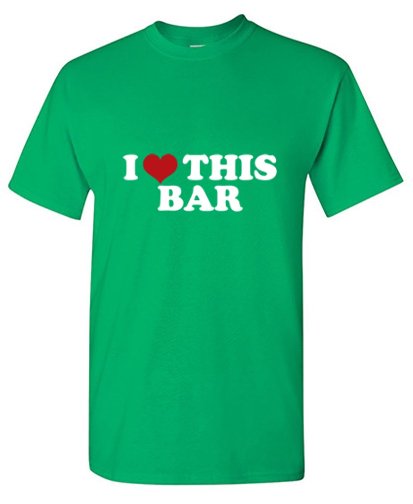Funny T-Shirts design "I Love This Bar"