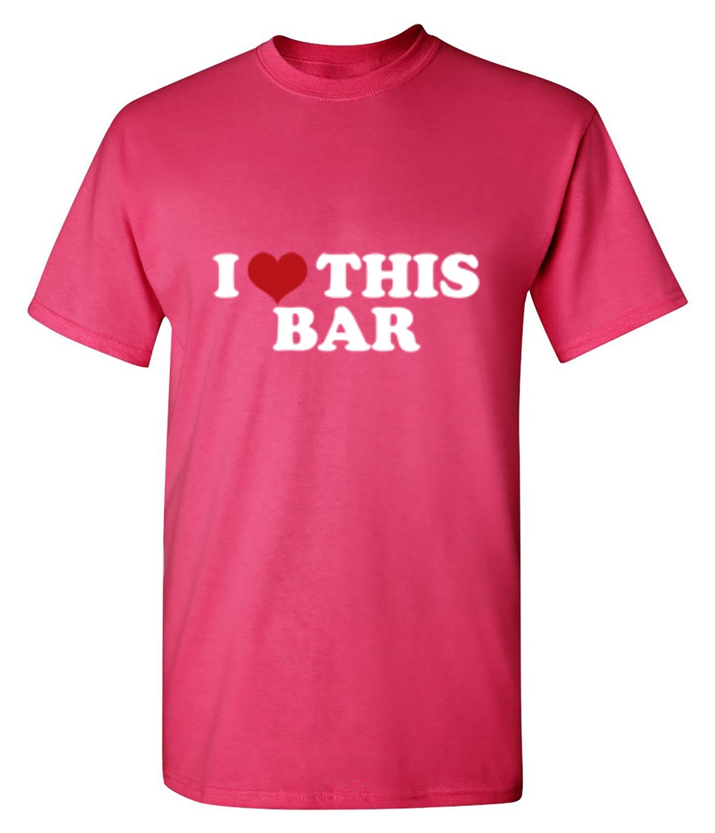 Funny T-Shirts design "I Love This Bar"