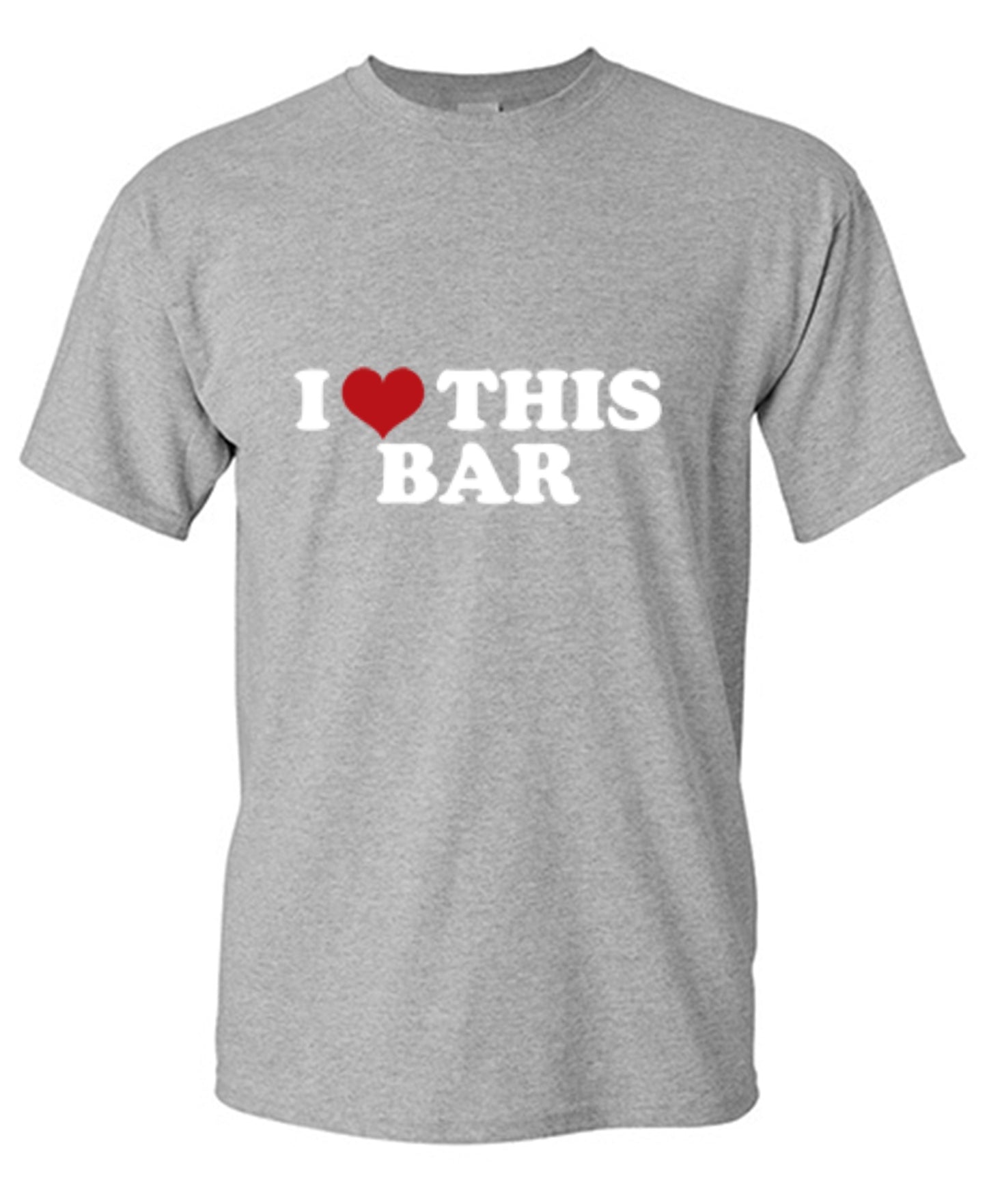 Funny T-Shirts design "I Love This Bar"