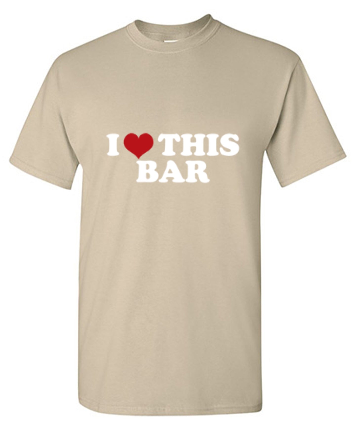 Funny T-Shirts design "I Love This Bar"