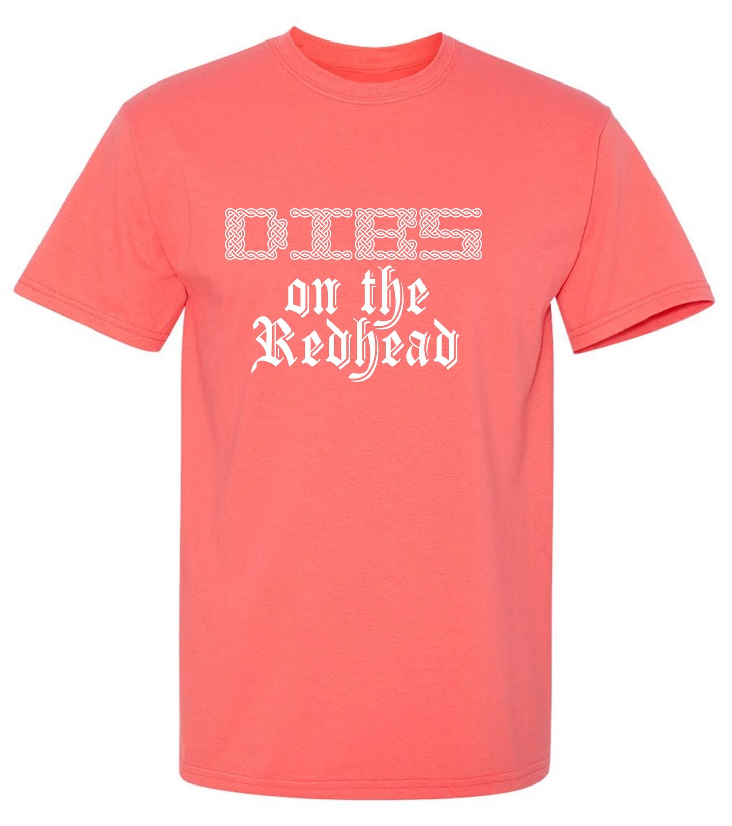 Funny T-Shirts design "DIBS REDHEAD"