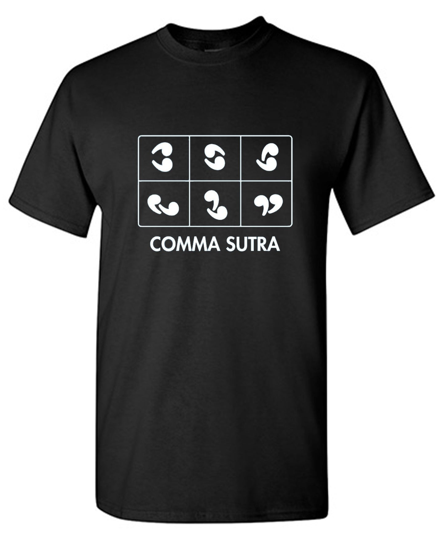 Funny T-Shirts design "Comma Sutra"