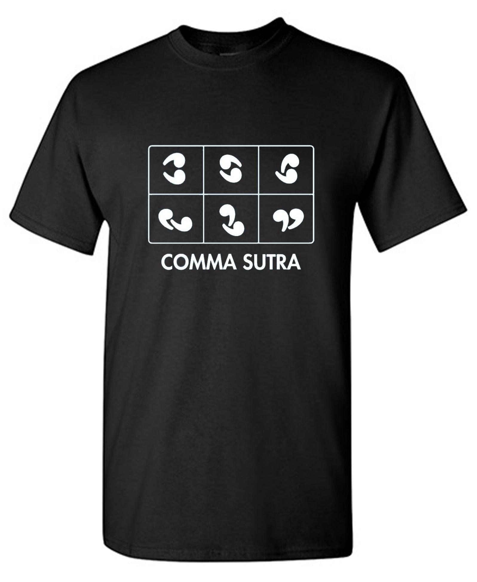 Funny T-Shirts design "Comma Sutra"