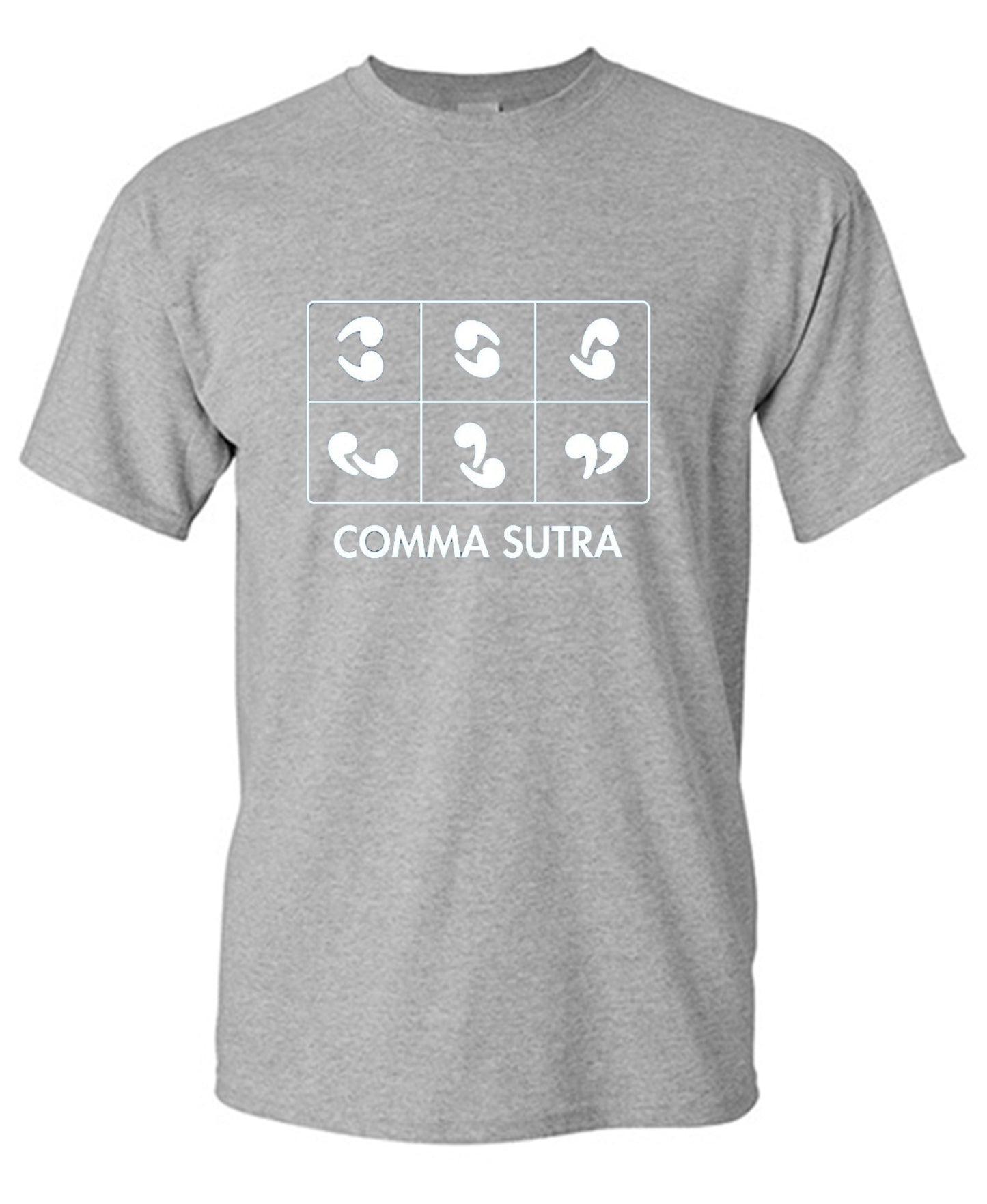 Funny T-Shirts design "Comma Sutra"