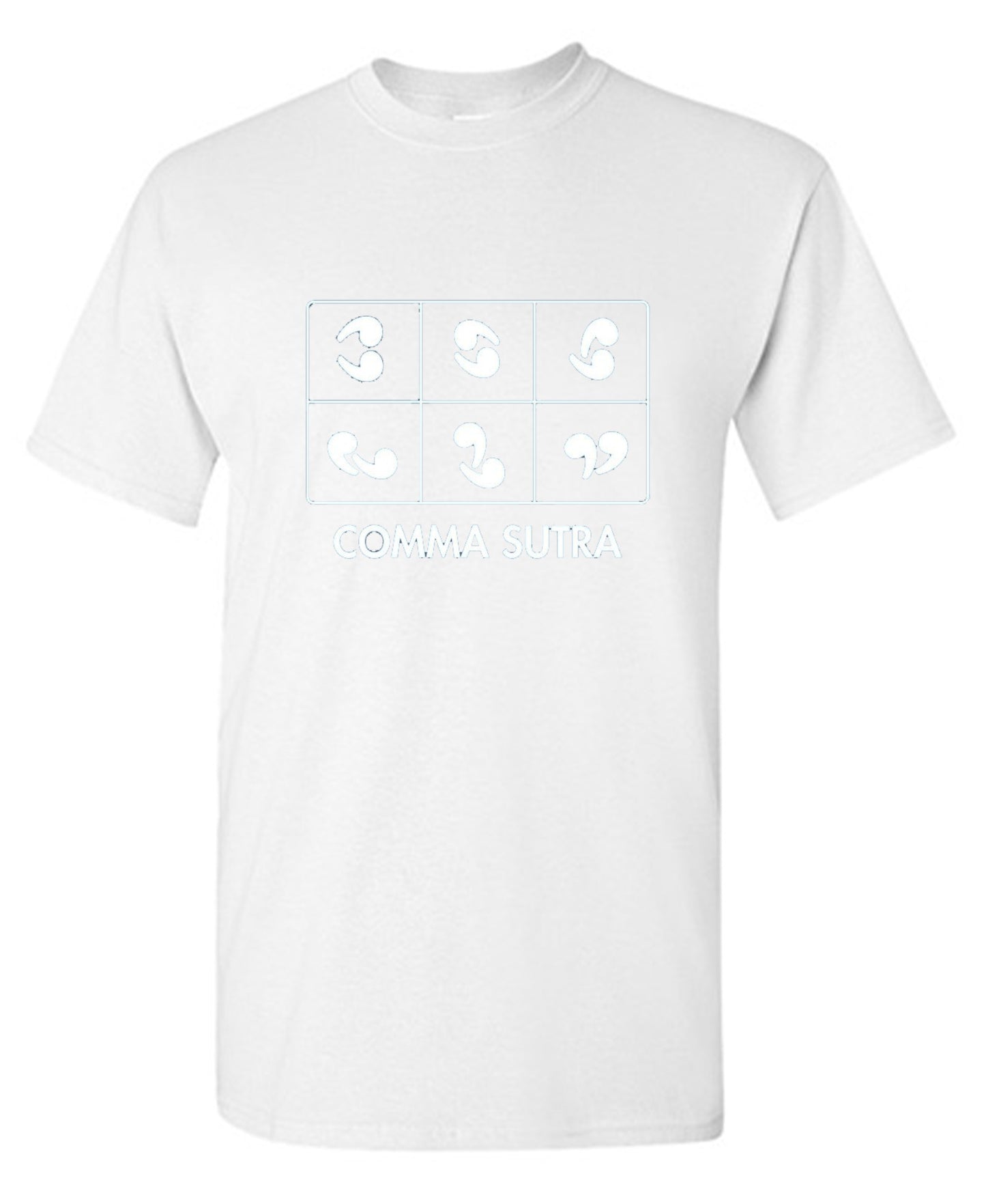 Funny T-Shirts design "Comma Sutra"