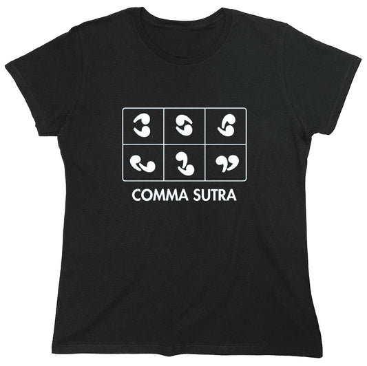 Funny T-Shirts design "Comma Sutra - Womens"