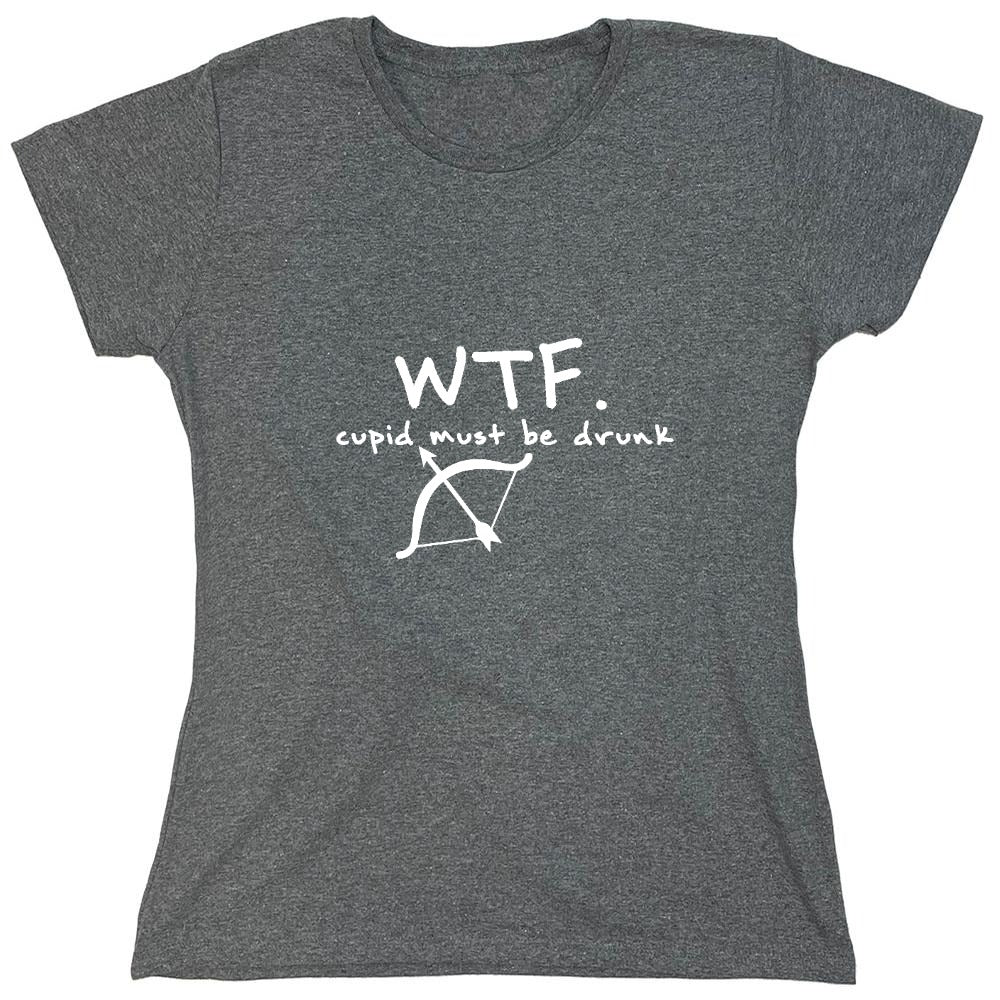 Funny T-Shirts design "WTF CUPID - Womens"