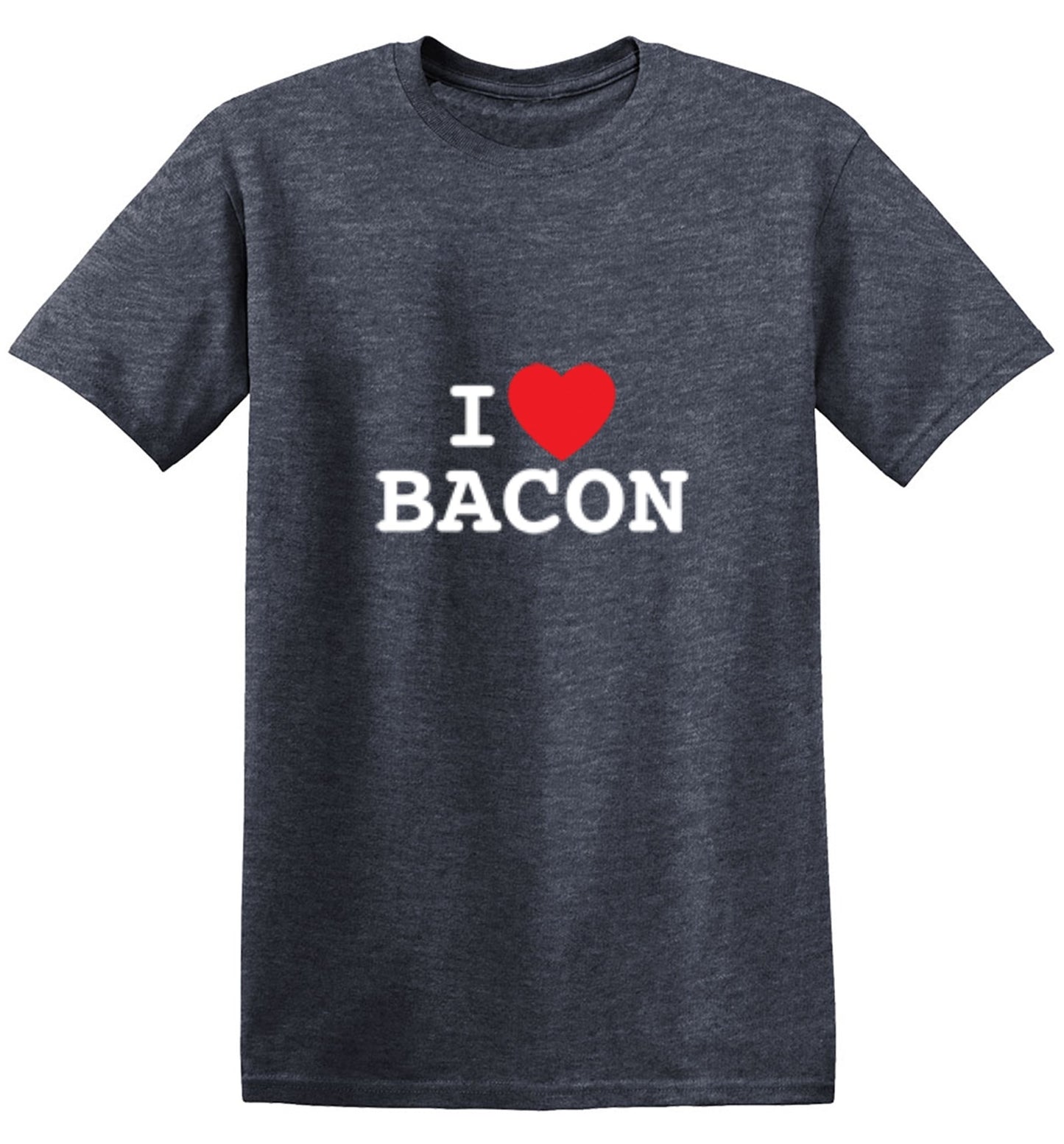 Funny T-Shirts design "I Love Bacon"