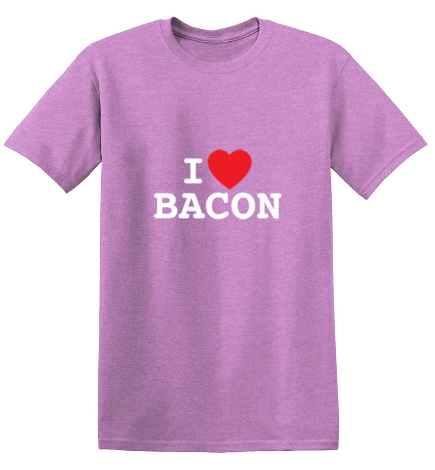 Funny T-Shirts design "I Love Bacon"