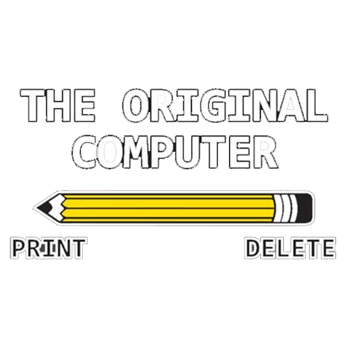 Funny T-Shirts design "The Original Computer"