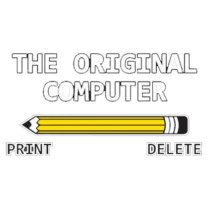 Funny T-Shirts design "The Original Computer"