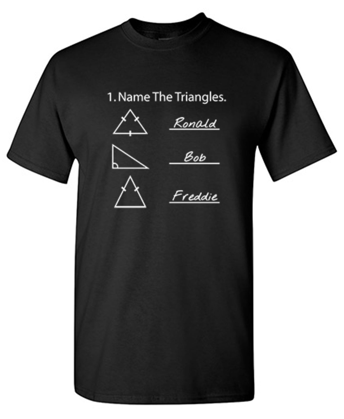 Funny T-Shirts design "Name The Triangles"