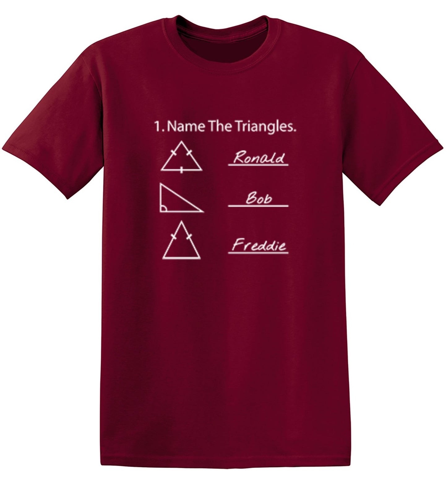 Funny T-Shirts design "Name The Triangles"